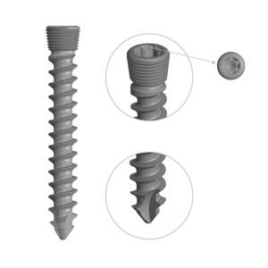 5.0mm Locking Head Cancellous Screw Full Thread – Self Tapping – Star Drive