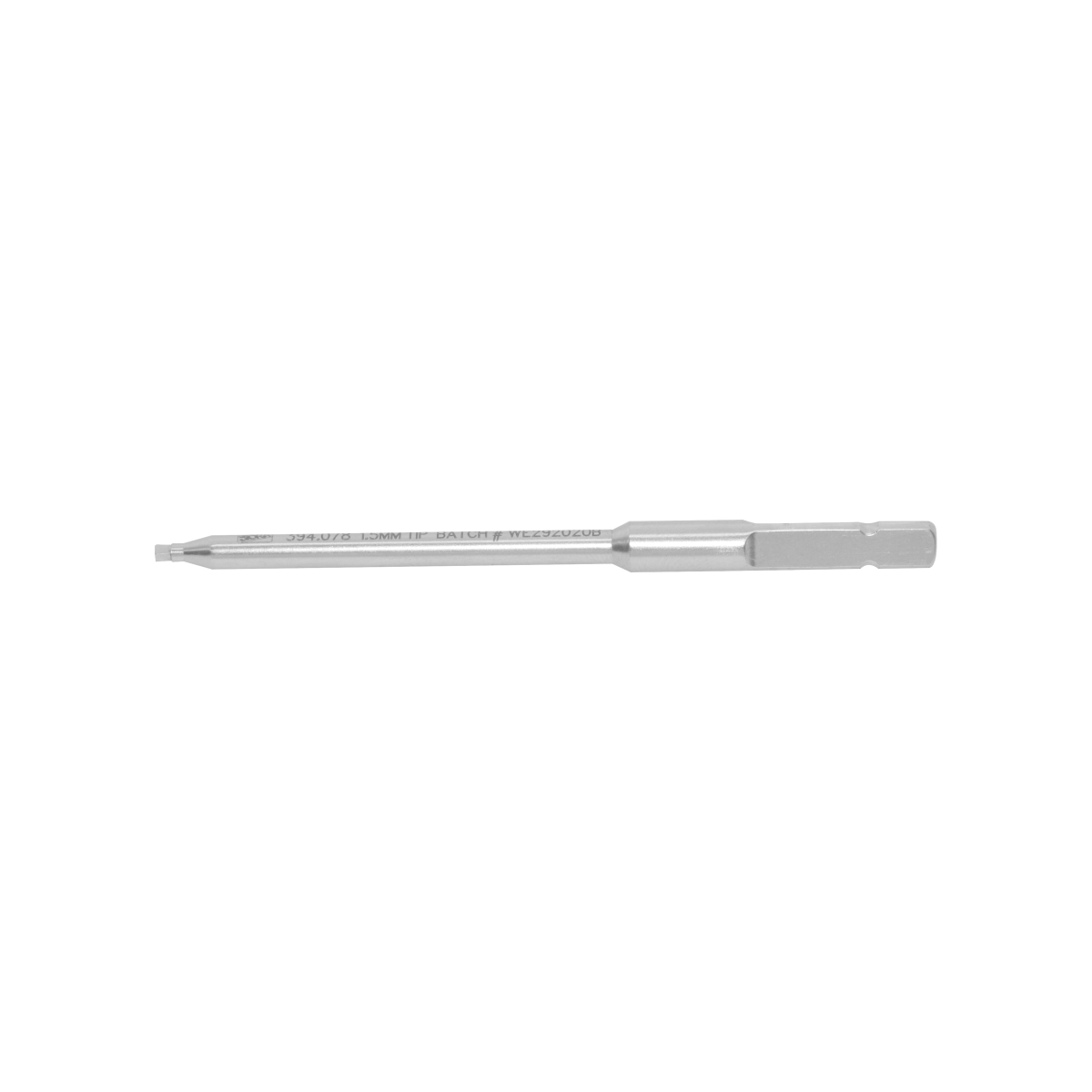 Quarted Screw Driver Shaft 1.5mm Tip 90mm Length
