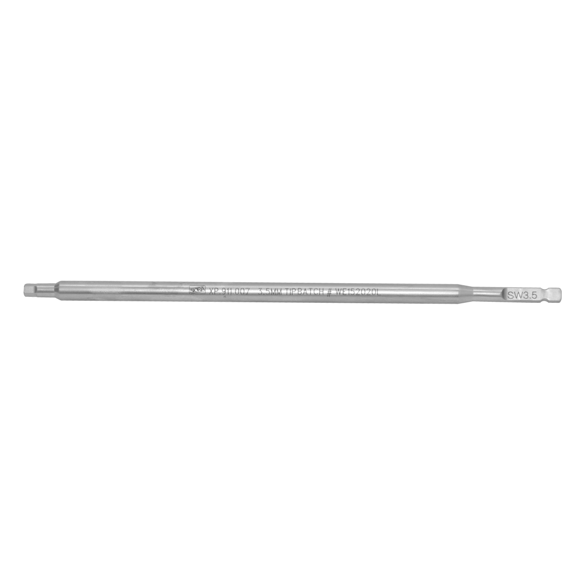 Screw Driver Shaft, Q.C. End 3.5mm Tip 160mm Long