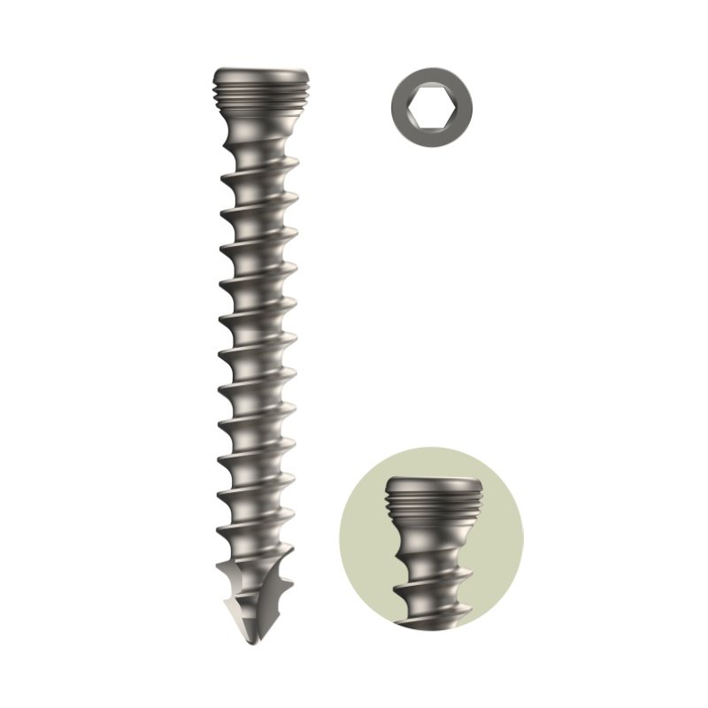 4.0mm Variable Angle Locking Head Cancellous Screw Full Thread - Self Tapping (HEXDRIVE)