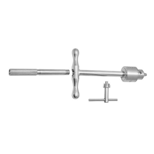 T-Handle- Stainless steel chuck and key 6.0mm capacity with 6.0mm protection sleeve