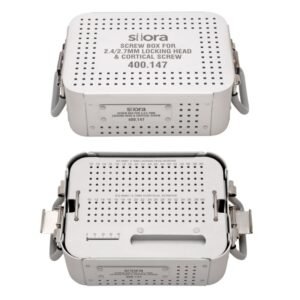 Aluminium Screw Box for 2.4/2.7mm Locking Head & Cortical Screw With Screw Holding Forceps
