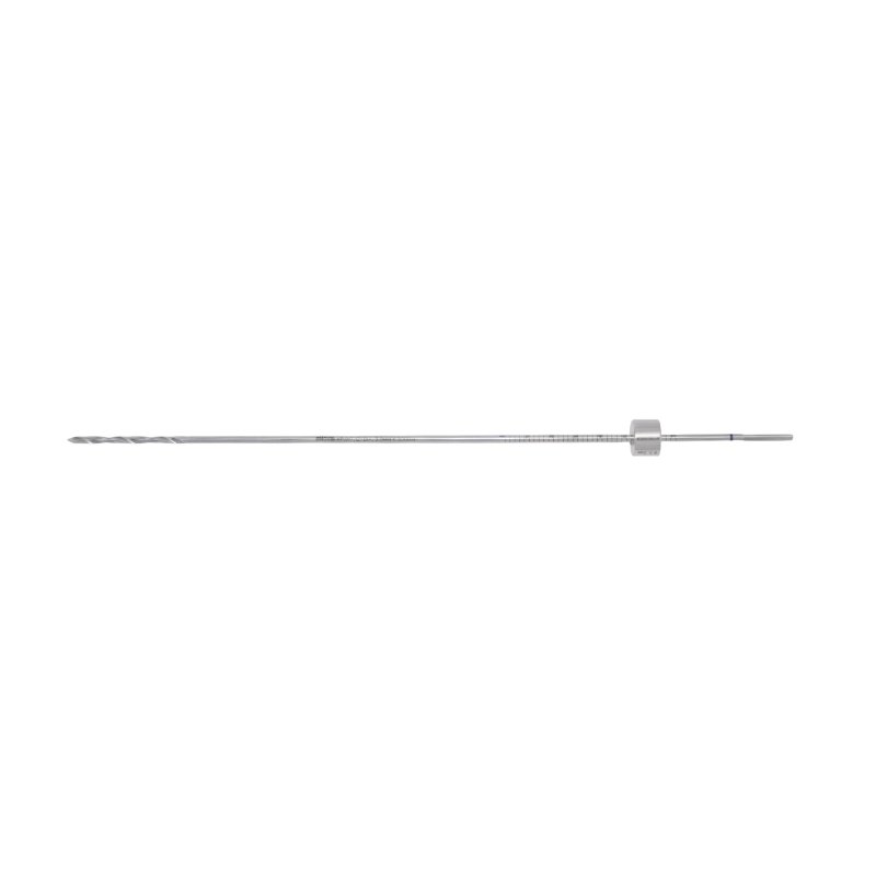 Drill Bit - S.S. - Plain Shank, Jacob Chuck End, Dia. 2.8mm X 200mm Long - Calibrated