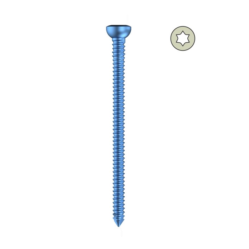 MHN Locking Bolt Star Drive - Dia. 3.5mm - Titanium