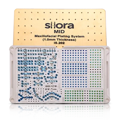 MID 1.0mm Maxillofacial Locking Plates, Screws & CMF Graphic Implant Set