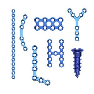 MID 1.5mm Maxillofacial Locking Plates, Screws, & CMF Graphic Implant Set