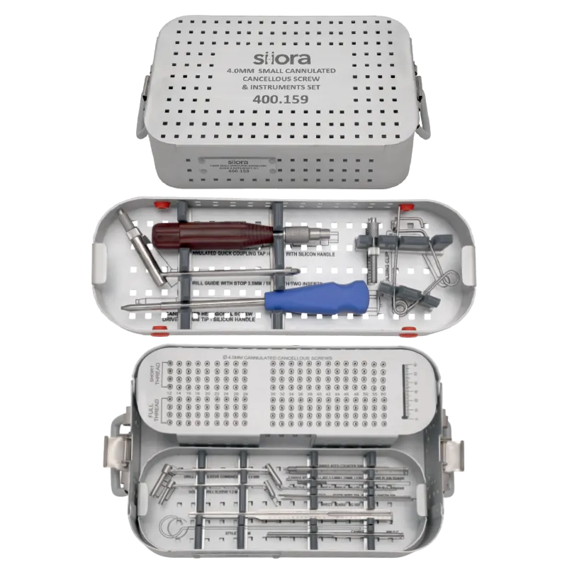 Implants & Instruments Set of 4.0mm Cannulated Cancellous Screws