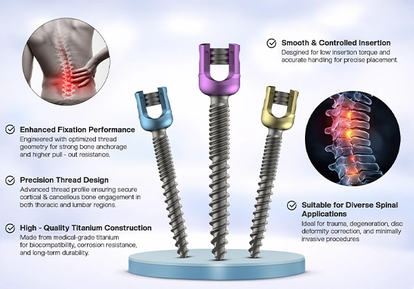 Key Features of Our Pedicle Screw System