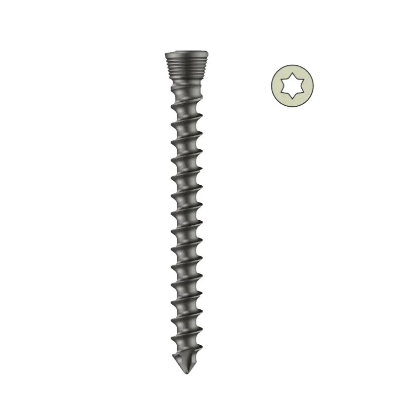 5.0mm Locking Head Cancellous Screw Full Thread – Self Tapping (Star Drive)