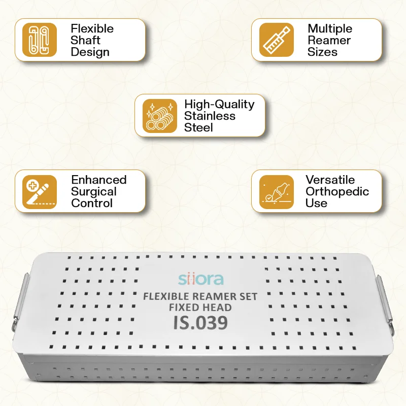 Key Features of Our Orthopedic Flexible Reamer Set