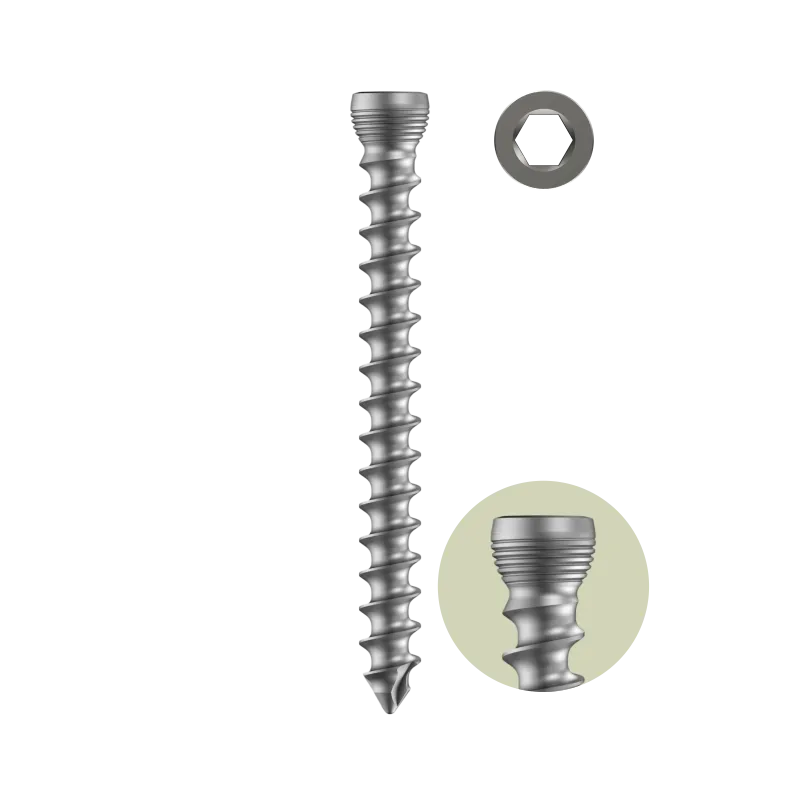 Variolock 5.0mm Variable Angle Locking Head Cancellous Screw Full Thread – Self Tapping (Hex Drive)