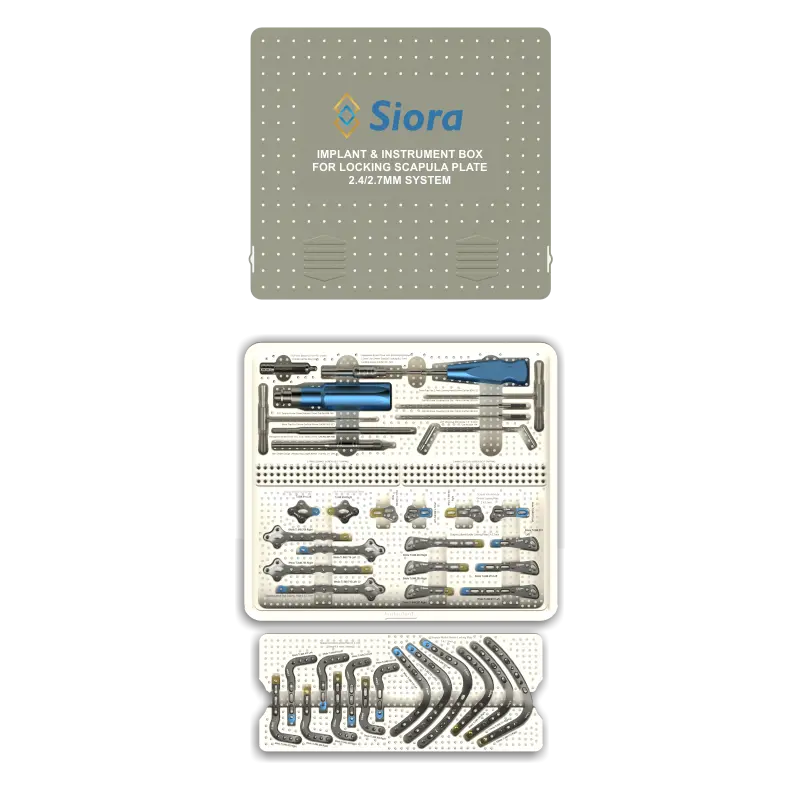 Implant & Instrument Set for Locking Scapula 2.4/2.7mm Plating System