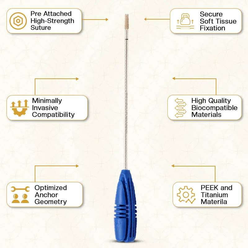 Key Features of Shoulder Arthroscopy Pre Loaded Anchor