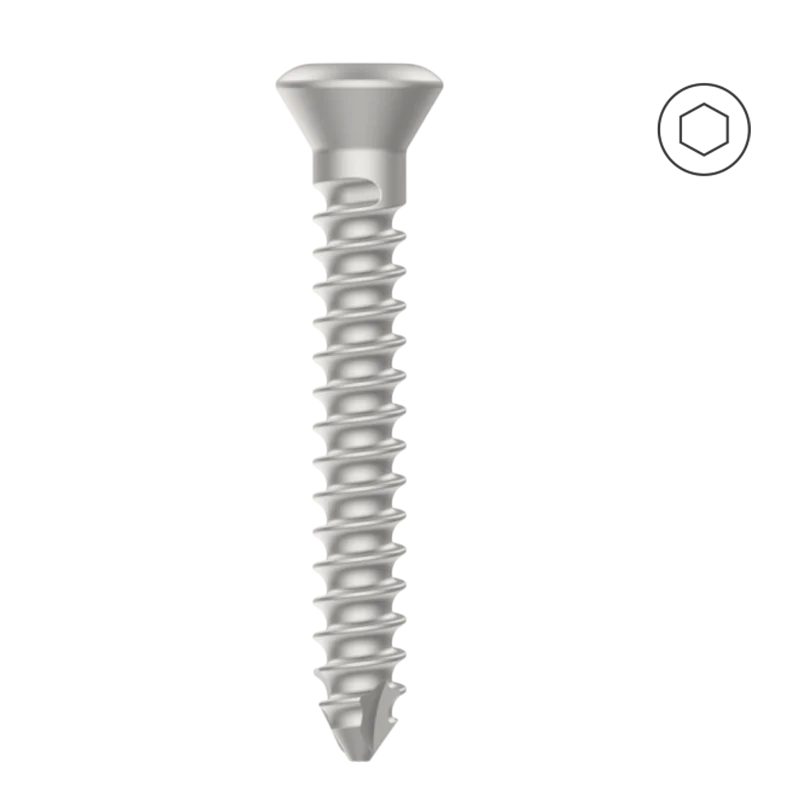 Low Profile Cortical Screw 2.7mm - Self Tapping - S.S.